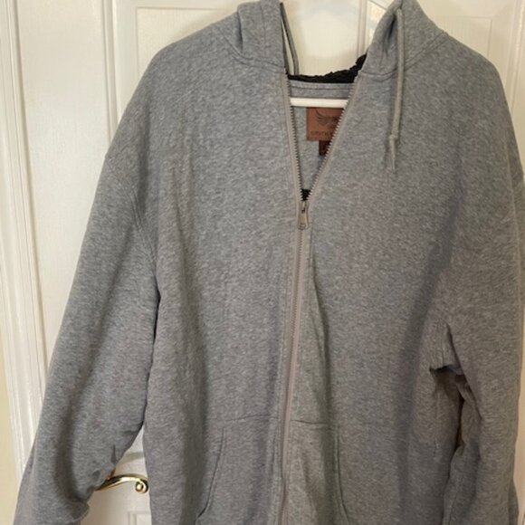 Smith & Eagle Gray Zip Up Hoodie, with Pockets Size 2XLT - Picture 1 of 3